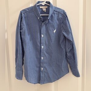 The Beaufort Bonnet Company - Gingham Dean’s List Dress Shirt - Boys Size 7